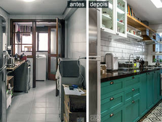 Cozinha Verde, Red Studio Red Studio Cocinas de estilo moderno