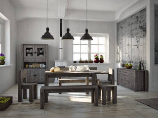 Wnętrze w stylu Country!, Seart Seart Rustic style dining room