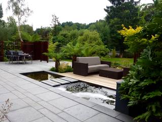 New Granite Terrace with Pool, Garden Arts Garden Arts حديقة