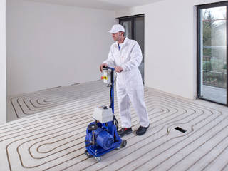 So einfach kann der nachträgliche Einbau einer Fußbodenheizung sein., INTOFLOOR Fußbodenheizung INTOFLOOR Fußbodenheizung Вітальня