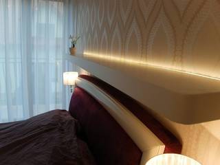 DOM NOWOCZESNY, YNOX Architektura Wnętrz YNOX Architektura Wnętrz Nowoczesna sypialnia