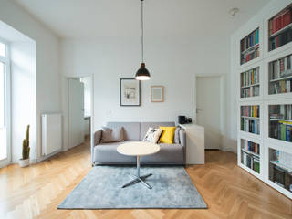 52m, Kamionek, Wwa, dziurdziaprojekt dziurdziaprojekt Scandinavian style living room