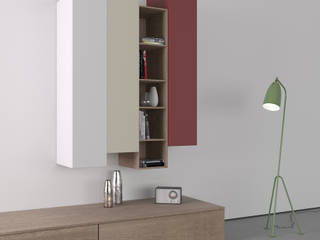 Catalogo Zona Giorno, Walls 3D Vizualization Walls 3D Vizualization Minimalistyczny salon