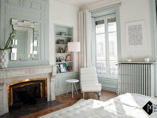 Look Total White, Carole Montias-Studio Carole Montias-Studio Спальня в классическом стиле