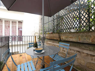 Décoration d'un appartement ancien, Xavier Lemoine Architecture d'Intérieur Xavier Lemoine Architecture d'Intérieur Balcones y terrazas de estilo moderno