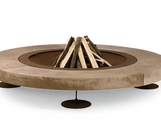 rondo wood-fired oven Minimalist style garden Fire pits & barbecues