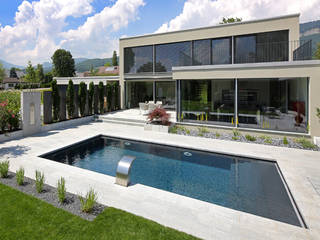 Villa mit Pool, Unica Architektur AG Unica Architektur AG สระว่ายน้ำ