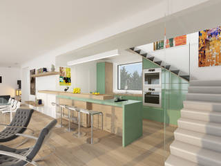 HOUSE G+L, AL ARCHITEKT - in Wien AL ARCHITEKT - in Wien Modern kitchen