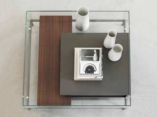 MOMENTUM Couch table for Ligne Roset, SVEN ADOLPH - Momentum Design SVEN ADOLPH - Momentum Design غرفة المعيشة
