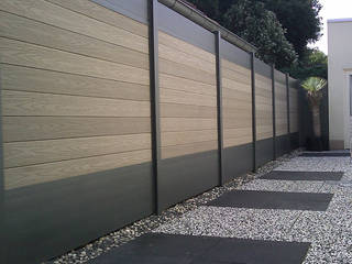 Palissade IdeAL bois composite aluminium, Deck-linéa Deck-linéa Modern garden