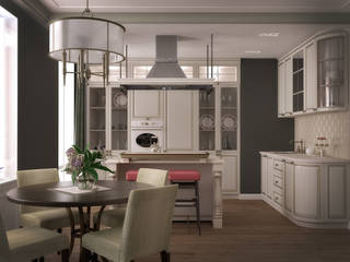 3х комнатная квартира пр.Просвещения, marusia-design marusia-design Kitchen