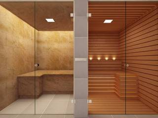 Bespoke Glass Steam Room and Sauna, Steam and Sauna Innovation Steam and Sauna Innovation 水療