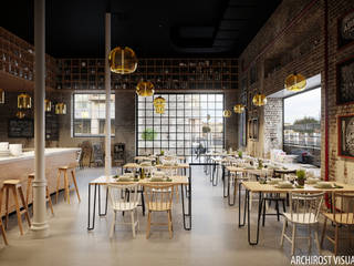 кафе "Артель", Аrchirost Аrchirost Industrial style dining room