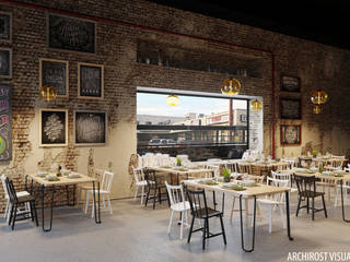 кафе "Артель", Аrchirost Аrchirost Industrial style dining room