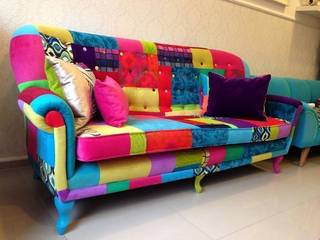 Sofa Patchwork , Juicy Colors Juicy Colors オリジナルデザインの リビング