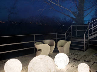 Lampade da terra, in-es.artdesign in-es.artdesign Moderner Balkon, Veranda & Terrasse