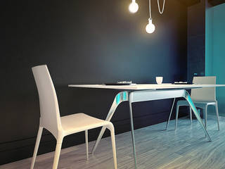 MinimaL-Loft, Dmitriy Khanin Dmitriy Khanin Industrial style dining room