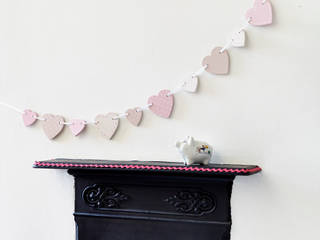 Chalk Painted Wooden Bunting, Altered Chic Altered Chic Детская комнатa в рустикальном стиле