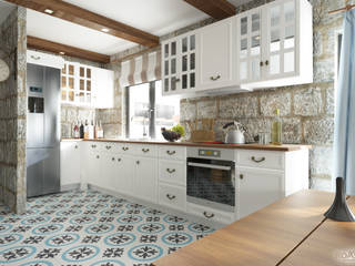 Kitchen Cabinets ROAS ARCHITECTURE 3D DESIGN AGENCY Akdeniz Mutfak