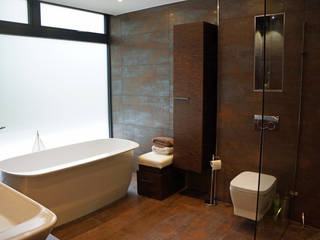 Nairn Road, Canford Cliffs, David James Architects & Partners Ltd David James Architects & Partners Ltd Modern style bathrooms