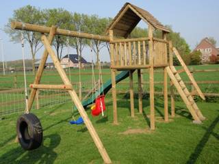 Unieke houten speeltoestellen , Wellestuinhout VOF Wellestuinhout VOF Country style garden