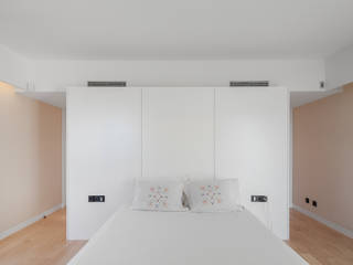 Four villas condominium in Queijas, Oeiras, Estúdio Urbano Arquitectos Estúdio Urbano Arquitectos Minimalistische Schlafzimmer