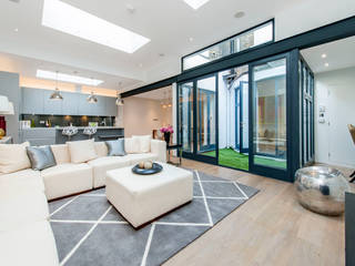 Basement Flat Refurb, Balance Property Ltd Balance Property Ltd Moderne Wohnzimmer