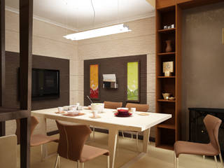 Столовая, Anfilada Interior Design Anfilada Interior Design Sala da pranzo minimalista