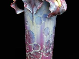 Vases modelés en porcelaine avec un émail à cristallisation, poterie du scorpion poterie du scorpion Living room