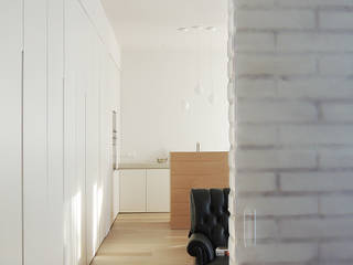 Casa M, interno a Milano, diegocolliniarchitetto diegocolliniarchitetto Minimalist living room