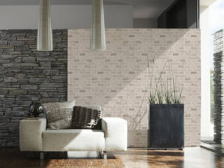 Brick Wallpaper, I Want Wallpaper I Want Wallpaper Paredes y suelos de estilo moderno