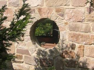 Natursteinarbeiten, Natur-Stein-Garten Natur-Stein-Garten Garajes de estilo rural