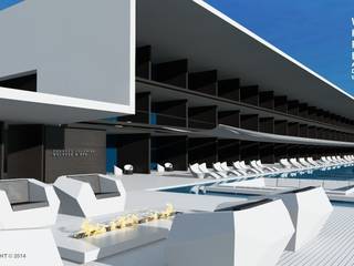 Wellness Spa Hotel, Rio De Janeiro, Brasil, Svetozar Andreev Architectural Studio: Hotei-Russia Svetozar Andreev Architectural Studio: Hotei-Russia مساحات تجارية