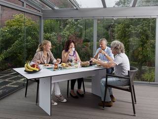 Terrassendach aus Glas, MR Gruppe MR Gruppe Modern balcony, veranda & terrace