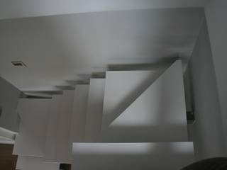 Apertura ático , espacios abiertos Las Tablas -Madrid, key home designers key home designers Modern corridor, hallway & stairs