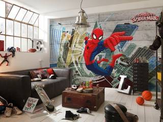 Marvel Super Heroes Murals, Paper Moon Paper Moon Paredes y pisosPapel tapiz