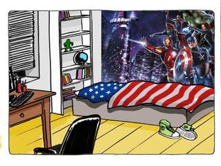 Marvel Super Heroes Murals, Paper Moon Paper Moon Modern walls & floors