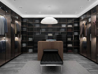 Vestidor Ciudad de Mexico, Citlali Villarreal Interiorismo & Diseño Citlali Villarreal Interiorismo & Diseño Modern Dressing Room