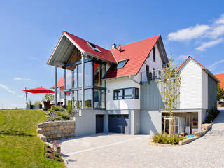 Wohnhaus W. in Nüdlingen, Achtergarde + Welzel Architektur + Interior Design Achtergarde + Welzel Architektur + Interior Design Casa rurale