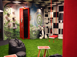 Crazy Room, Arkadiusz Grzędzicki projektowanie wnętrz Arkadiusz Grzędzicki projektowanie wnętrz Espaços comerciais