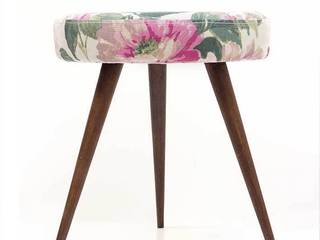 stołek | zielony kwiat, Magiel Magiel Rustic style living room