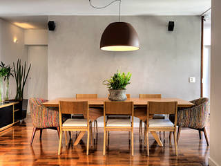 Triplex Alto de Pinheiros, studio scatena arquitetura studio scatena arquitetura Phòng ăn phong cách hiện đại