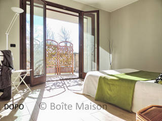 Home staging per bilocale vuoto in vendita, Boite Maison Boite Maison