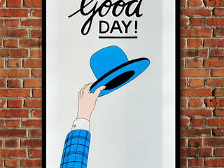 Good Day!, Lennart Wolfert - Graphic Artist Lennart Wolfert - Graphic Artist Salas de estar minimalistas Acessórios e Decoração