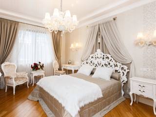 Дом в г.Калининграде, AGRAFFE design AGRAFFE design クラシカルスタイルの 寝室