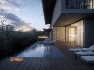 Project X, Memento Architects Memento Architects Modern pool