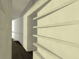 LINDA, DELISABATINI architetti DELISABATINI architetti Modern corridor, hallway & stairs