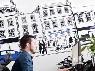 Bespoke hand drawn wall stickers, Vinyl Impression Vinyl Impression Commercial spaces