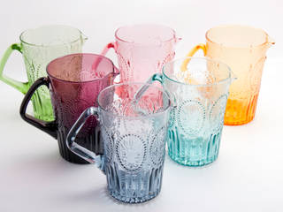 JasmineWay.co.uk Portuguese Glass, J & M Collections Ltd J & M Collections Ltd 地中海デザインの ダイニング