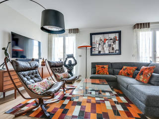 Aménagement moderne et élégant d’un spacieux appar, blackStones blackStones Modern Living Room